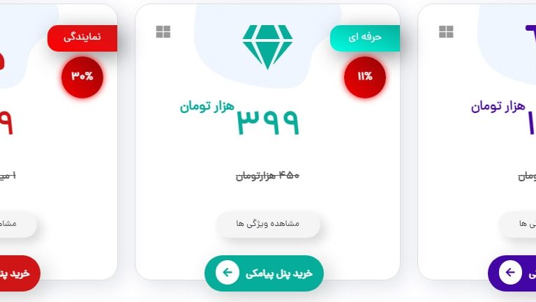 بخش معرفی پلن های پیامکی دونا اس ام اس