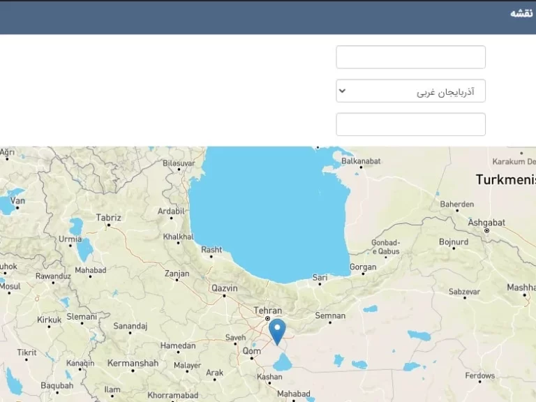 ارسال از روی نقشه با دکل های BTS